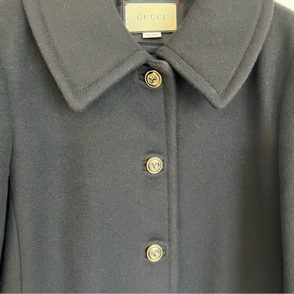 Gucci GG Button Wool Coat - Picture 9 of 15